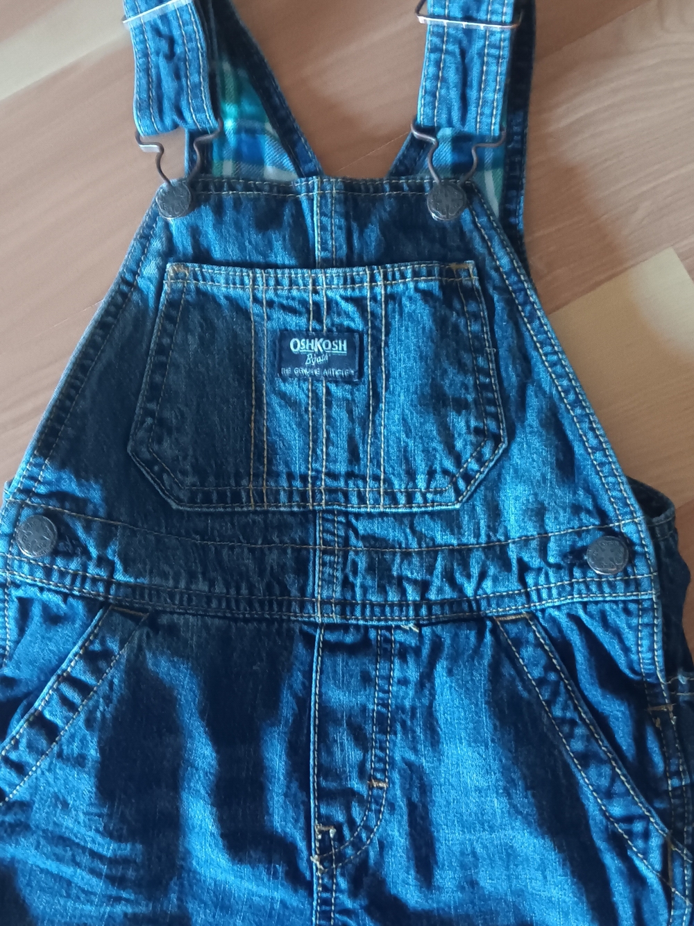 OshKosh B'gosh Dark Blue Denim Overalls - Picture 2 of 5